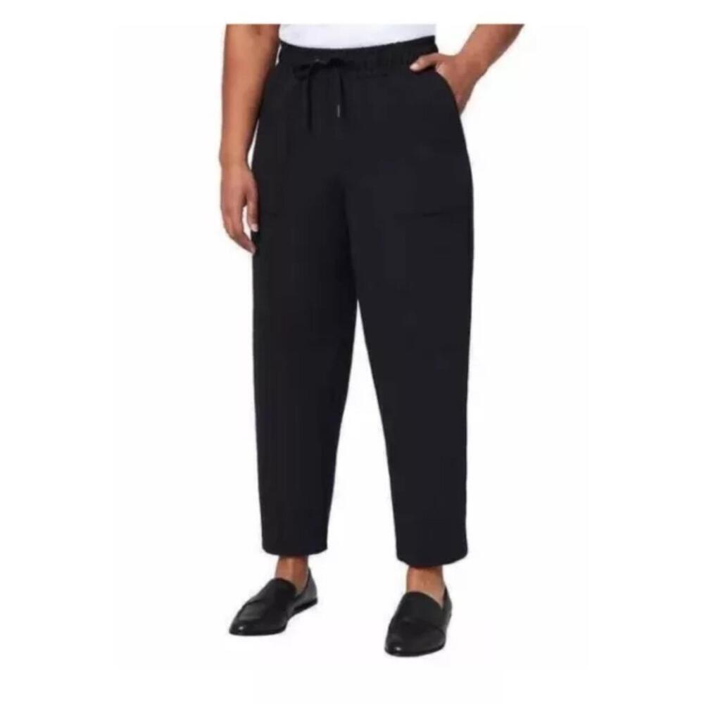 Mondetta Women's High Rise Textured Ankle Pants Size L. AO